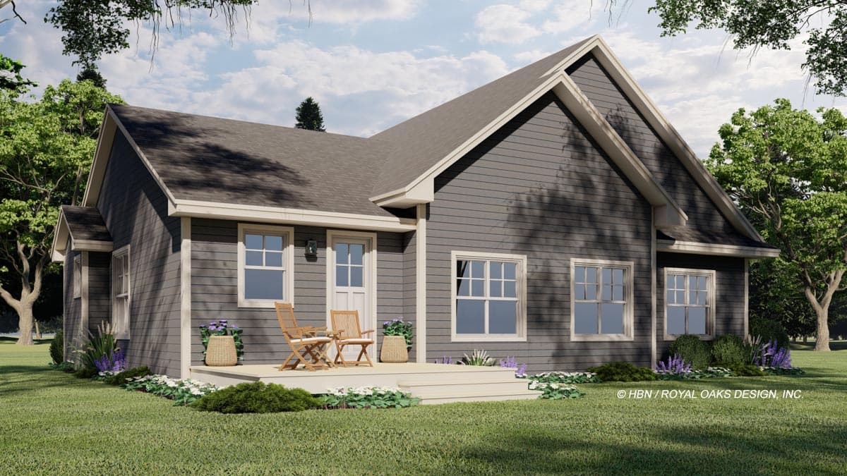 Plan 14705RK: One-Story House Plan with 3 Clustered Bedrooms and a Work From Home Office - Image #7 - Country, Craftsman, Traditional