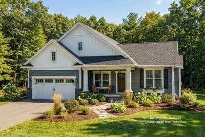One-Story House Plan with 3 Clustered Bedrooms and a Work From Home Office