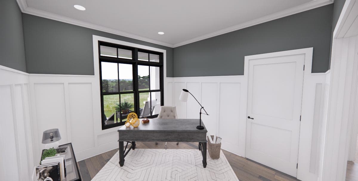 Plan 14707RK: Single Story Modern Farmhouse Plan with Home Office and 3 Bedrooms - 1762 Sq Ft - Image #13 - Country, Farmhouse, Modern Farmhouse, New American, Ranch