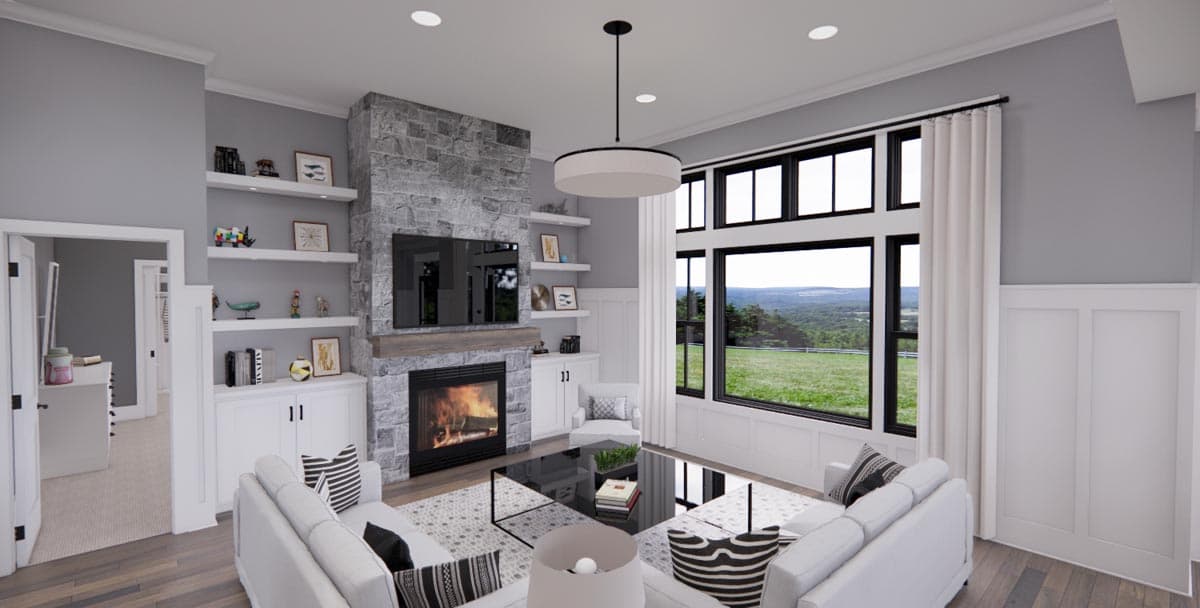 Plan 14707RK: Single Story Modern Farmhouse Plan with Home Office and 3 Bedrooms - 1762 Sq Ft - Image #22 - Country, Farmhouse, Modern Farmhouse, New American, Ranch