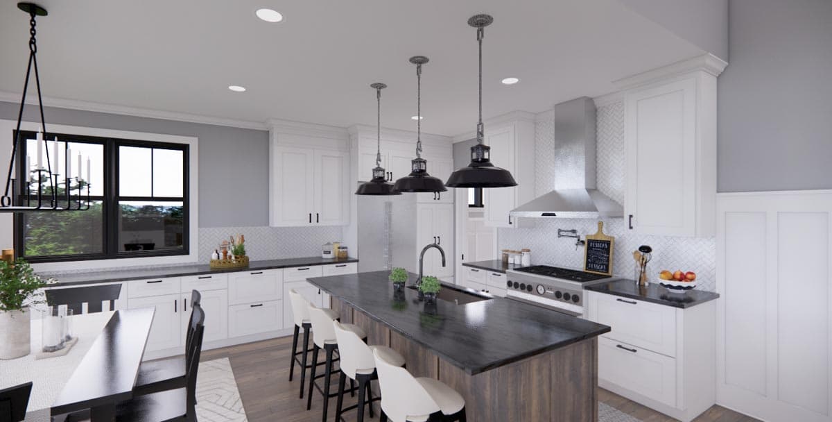 Plan 14707RK: Single Story Modern Farmhouse Plan with Home Office and 3 Bedrooms - 1762 Sq Ft - Image #27 - Country, Farmhouse, Modern Farmhouse, New American, Ranch