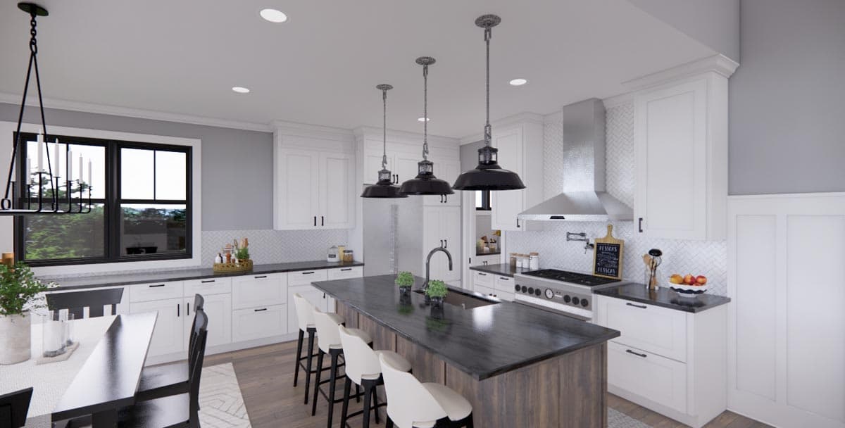 Plan 14707RK: Single Story Modern Farmhouse Plan with Home Office and 3 Bedrooms - 1762 Sq Ft - Image #28 - Country, Farmhouse, Modern Farmhouse, New American, Ranch