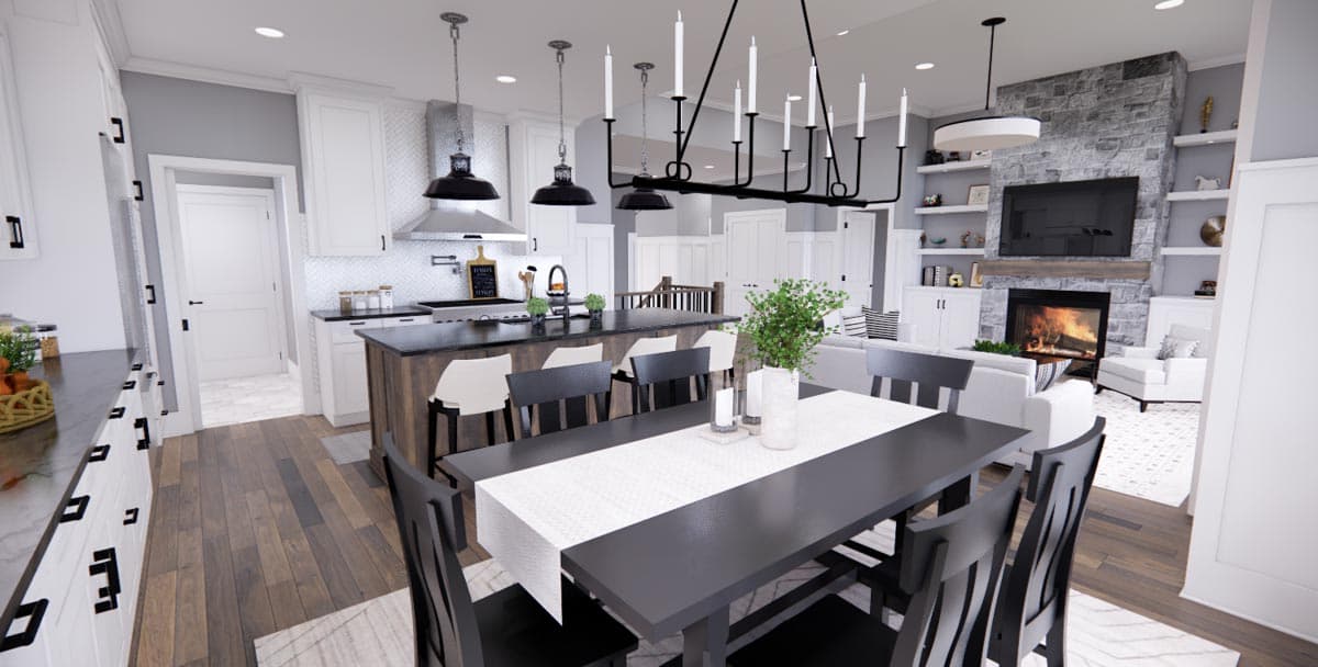 Plan 14707RK: Single Story Modern Farmhouse Plan with Home Office and 3 Bedrooms - 1762 Sq Ft - Image #35 - Country, Farmhouse, Modern Farmhouse, New American, Ranch