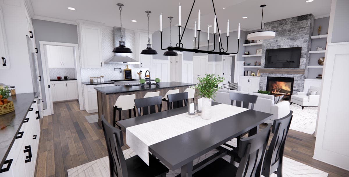 Plan 14707RK: Single Story Modern Farmhouse Plan with Home Office and 3 Bedrooms - 1762 Sq Ft - Image #36 - Country, Farmhouse, Modern Farmhouse, New American, Ranch