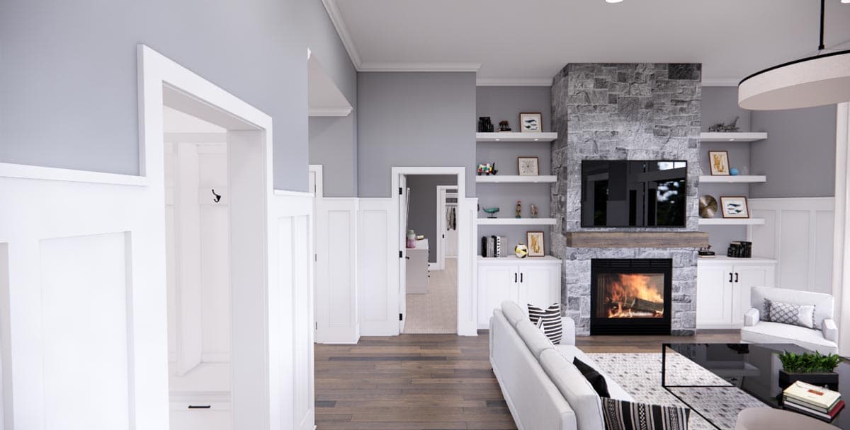 Plan 14707RK: Single Story Modern Farmhouse Plan with Home Office and 3 Bedrooms - 1762 Sq Ft - Image #45 - Country, Farmhouse, Modern Farmhouse, New American, Ranch