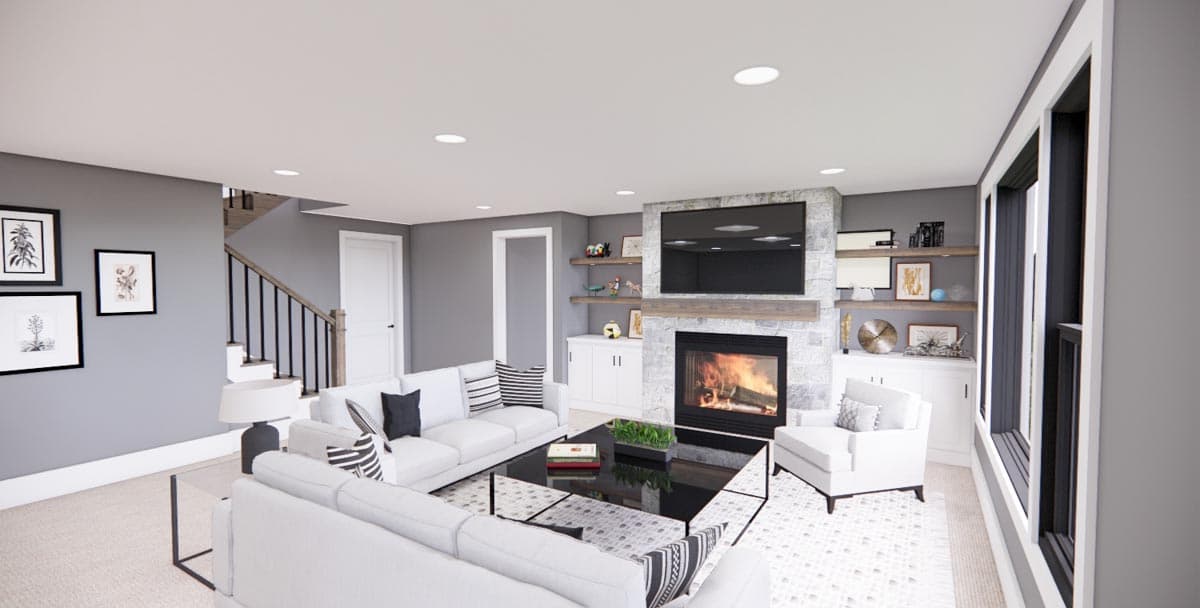 Plan 14707RK: Single Story Modern Farmhouse Plan with Home Office and 3 Bedrooms - 1762 Sq Ft - Image #55 - Country, Farmhouse, Modern Farmhouse, New American, Ranch