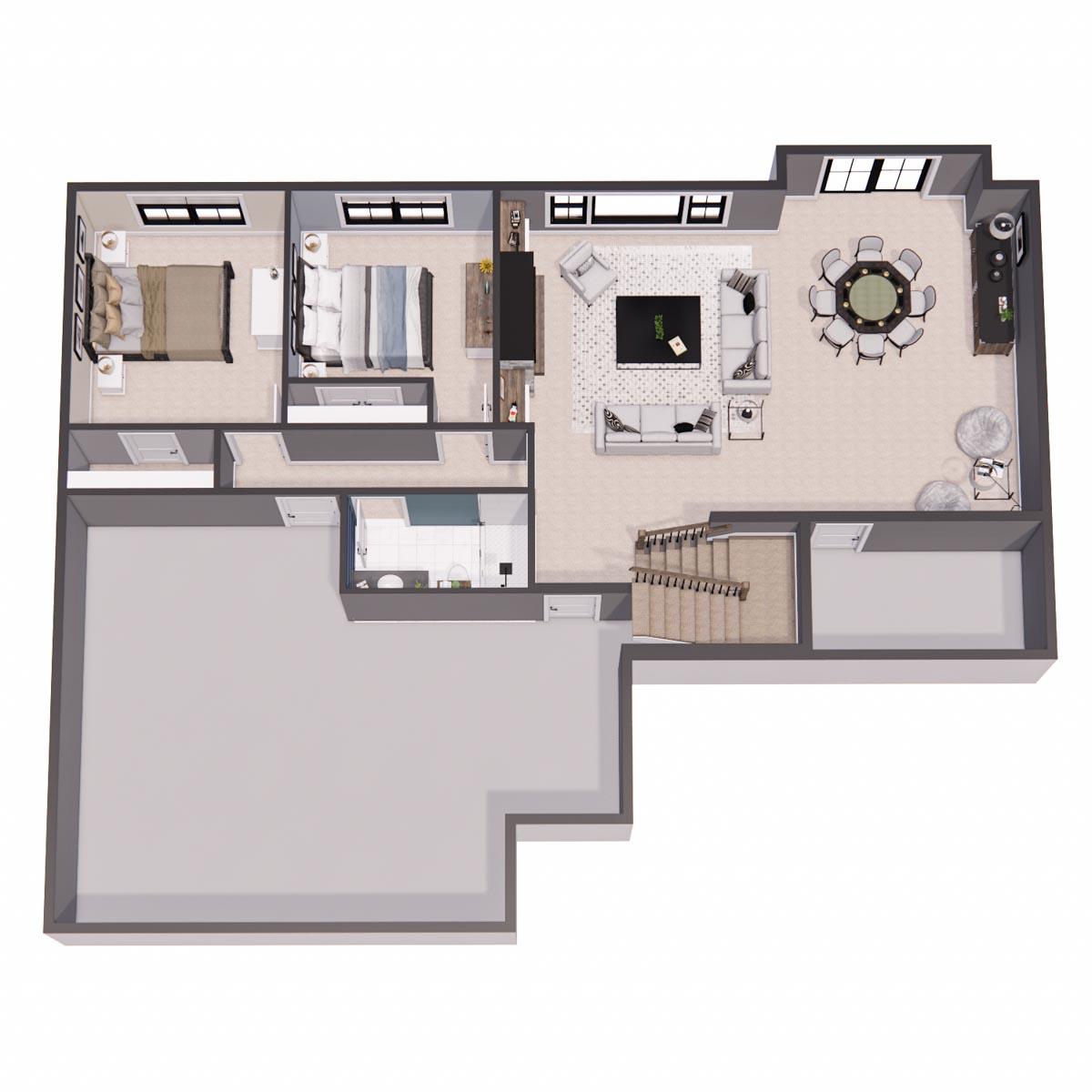 Plan 14707RK: Single Story Modern Farmhouse Plan with Home Office and 3 Bedrooms - 1762 Sq Ft - Image #63 - Country, Farmhouse, Modern Farmhouse, New American, Ranch