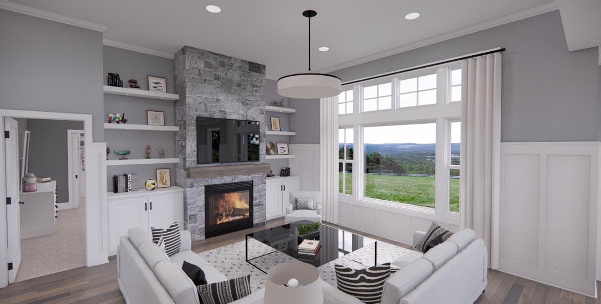 Plan 14708RK: Single Story Traditional Ranch Home Plan with Home Office and 3 Bedrooms - 1762 Sq Ft - Image #22 - Country, Ranch, Traditional
