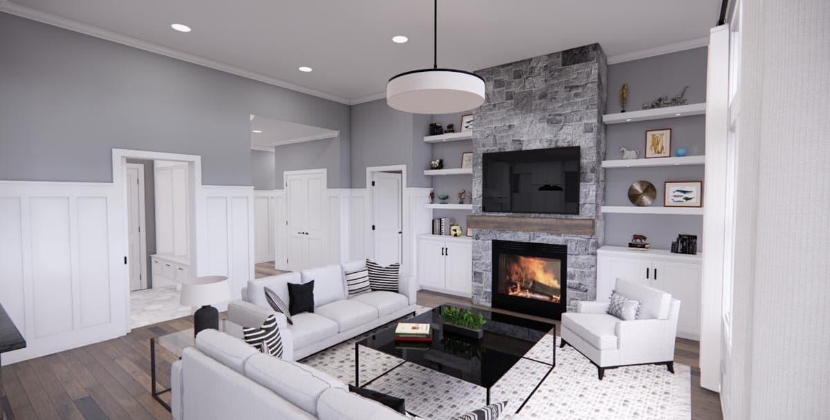 Plan 14708RK: Single Story Traditional Ranch Home Plan with Home Office and 3 Bedrooms - 1762 Sq Ft - Image #24 - Country, Ranch, Traditional