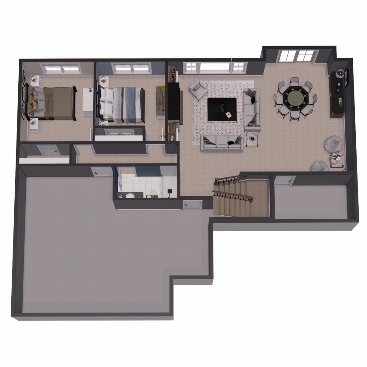 Plan 14708RK: Single Story Traditional Ranch Home Plan with Home Office and 3 Bedrooms - 1762 Sq Ft - Image #62 - Country, Ranch, Traditional