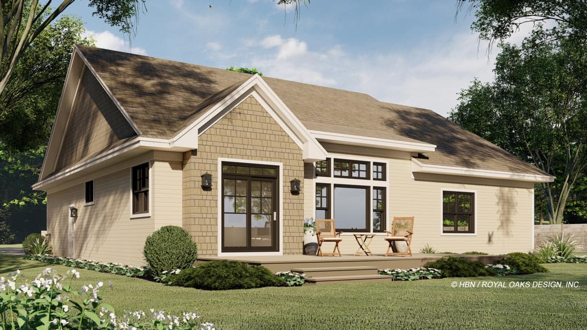 Plan 14708RK: Single Story Traditional Ranch Home Plan with Home Office and 3 Bedrooms - 1762 Sq Ft - Image #7 - Country, Ranch, Traditional