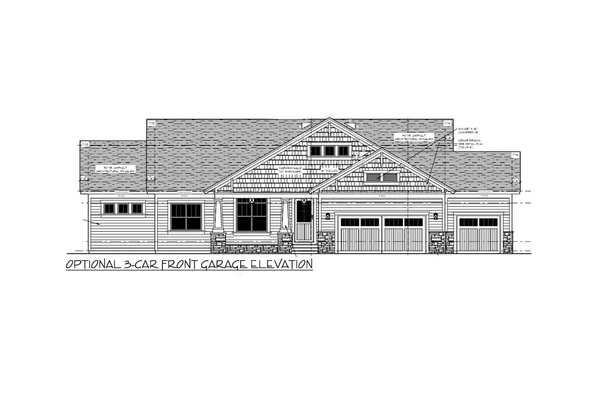 Plan 14709RK: 3 Bed Craftsman Home Plan Offering One Level Living and Lower Level Expansion - Image #42 - Bungalow, Craftsman, Northwest, Ranch
