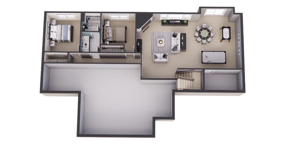 Plan 14710RK: Attractive New American House Plan Offering One Level Living and Lower Level Expansion - Image #25 - Country, Craftsman, New American, Ranch