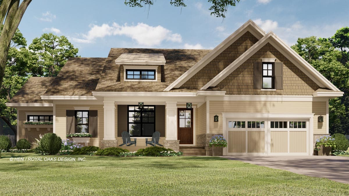 Plan 14710RK: Attractive New American House Plan Offering One Level Living and Lower Level Expansion - Image #5 - Country, Craftsman, New American, Ranch