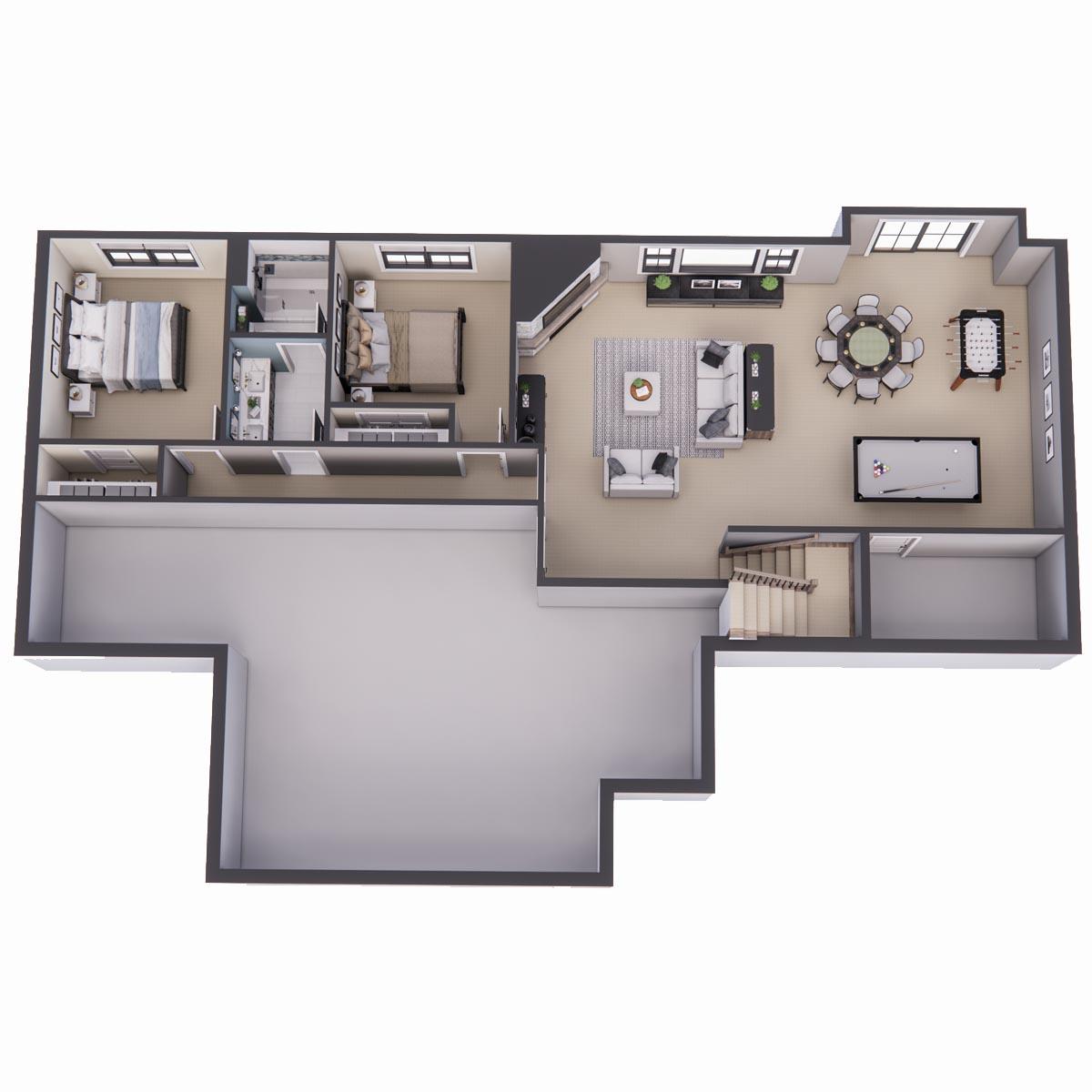 Plan 14711RK: One Story Modern Farmhouse Plan Offering with Lower Level Expansion - Image #43 - Country, Craftsman, Modern Farmhouse, New American, Ranch