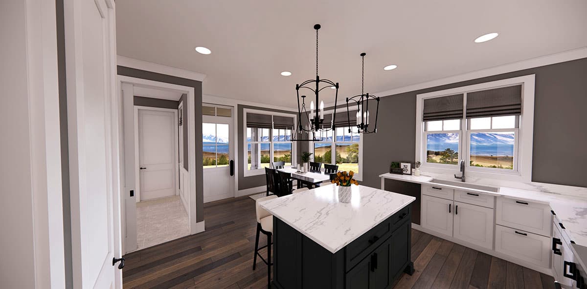 Plan 14715RK: Attractive 2-Story Contemporary Craftsman House Plan with Upstairs Laundry - Image #14 - Country, Craftsman, New American