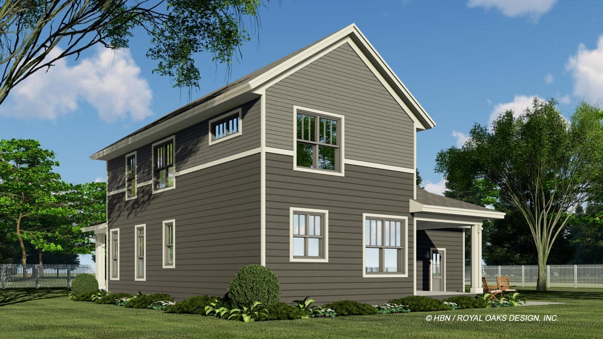Plan 14715RK: Attractive 2-Story Contemporary Craftsman House Plan with Upstairs Laundry - Image #7 - Country, Craftsman, New American