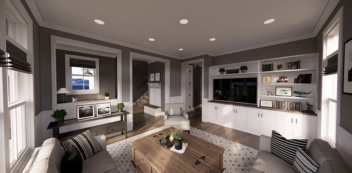 Plan 14716RK: Attractive 2-Story Modern Farmhouse Plan with Upstairs Laundry - 1776 Sq Ft - Image #11 - Country, Farmhouse