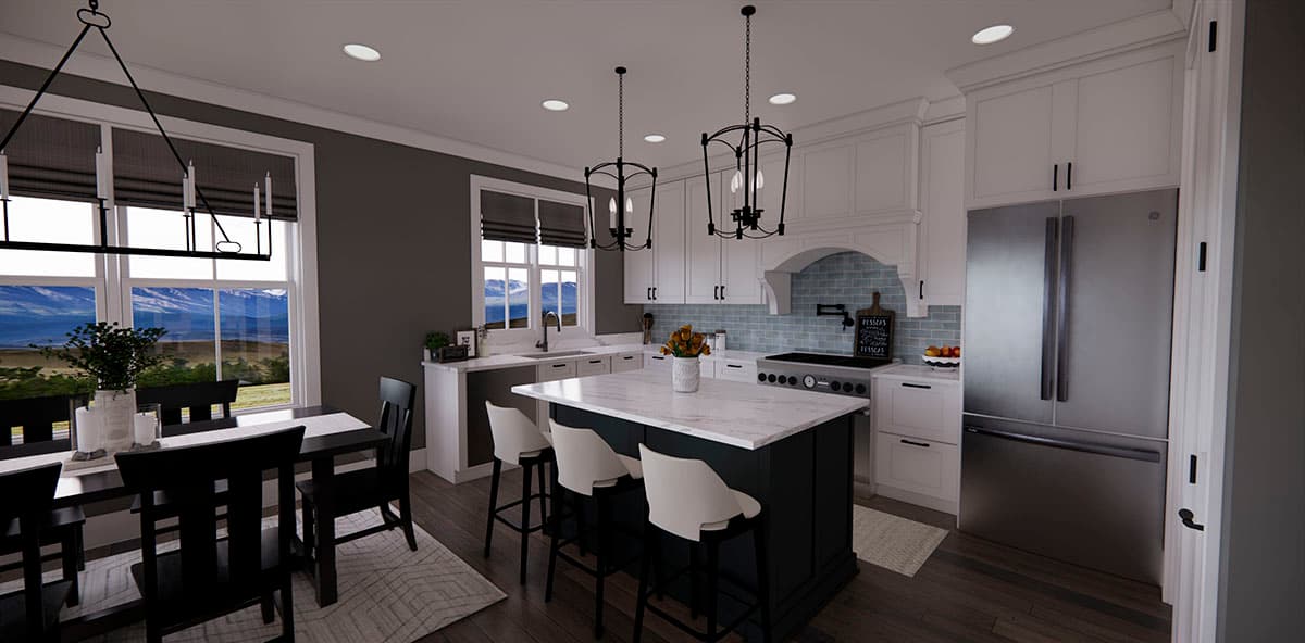 Plan 14716RK: Attractive 2-Story Modern Farmhouse Plan with Upstairs Laundry - 1776 Sq Ft - Image #13 - Country, Farmhouse