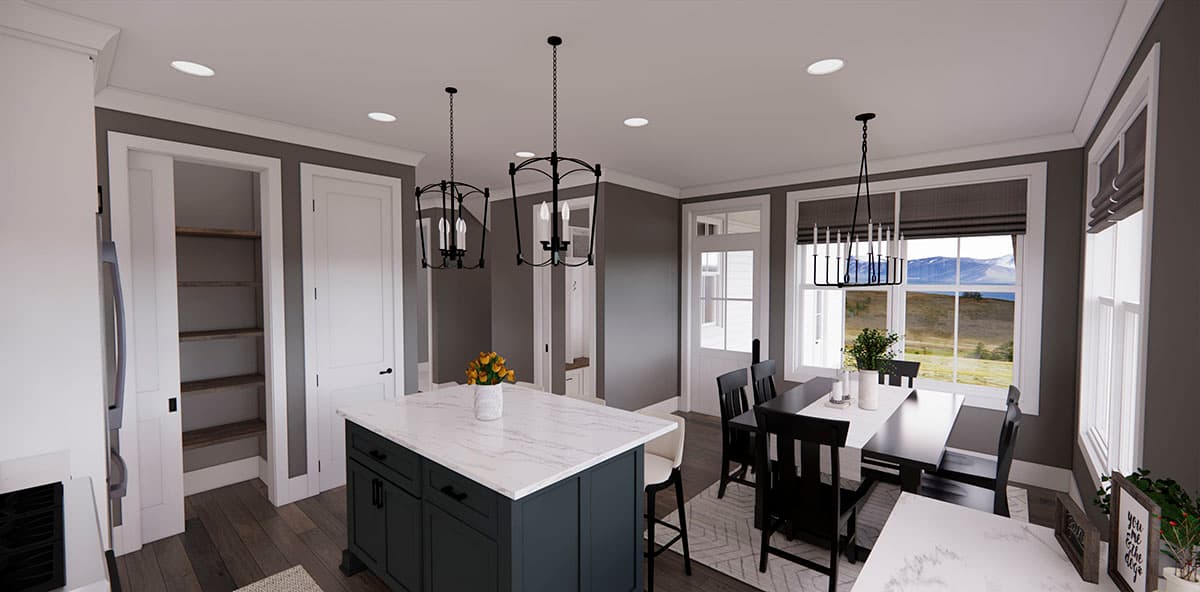 Plan 14716RK: Attractive 2-Story Modern Farmhouse Plan with Upstairs Laundry - 1776 Sq Ft - Image #15 - Country, Farmhouse