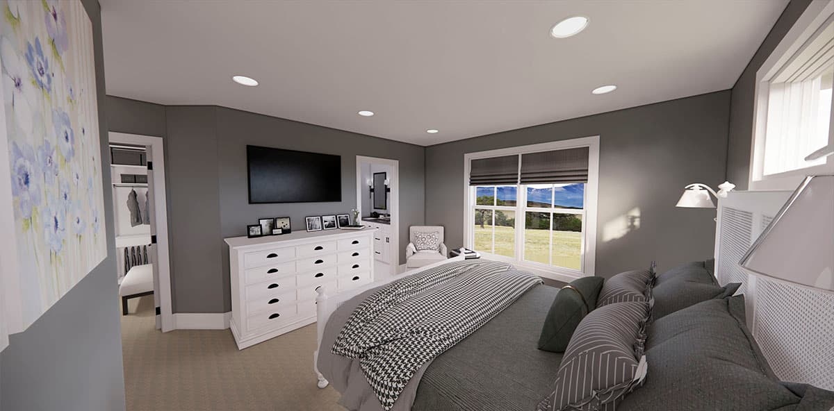Plan 14716RK: Attractive 2-Story Modern Farmhouse Plan with Upstairs Laundry - 1776 Sq Ft - Image #18 - Country, Farmhouse