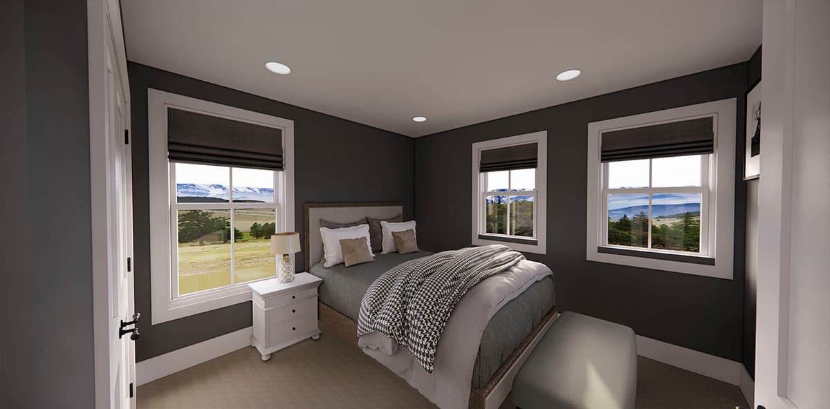 Plan 14716RK: Attractive 2-Story Modern Farmhouse Plan with Upstairs Laundry - 1776 Sq Ft - Image #21 - Country, Farmhouse