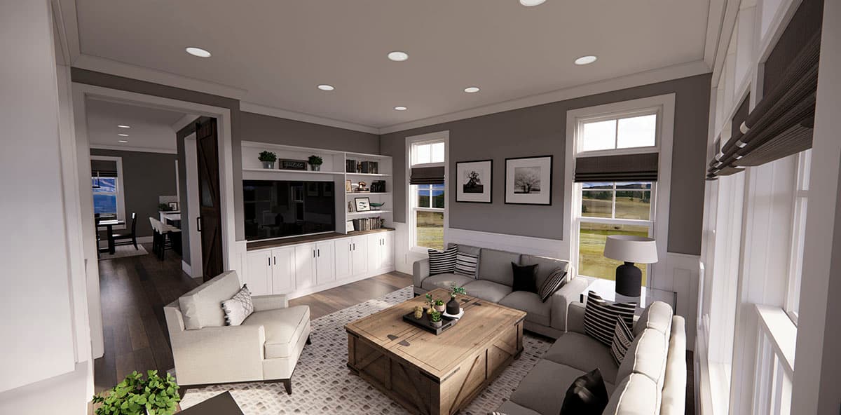 Plan 14717RK: Attractive 2-Story Traditional Home Plan with Upstairs Laundry and a Large Rear Porch - Image #11 - Country, Traditional