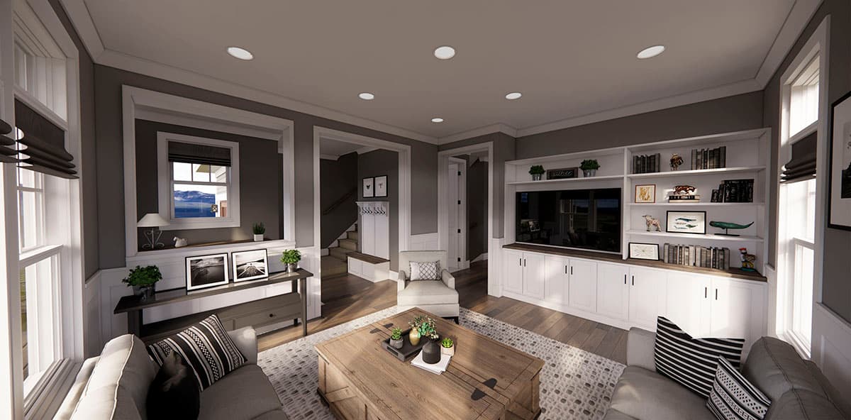 Plan 14717RK: Attractive 2-Story Traditional Home Plan with Upstairs Laundry and a Large Rear Porch - Image #12 - Country, Traditional