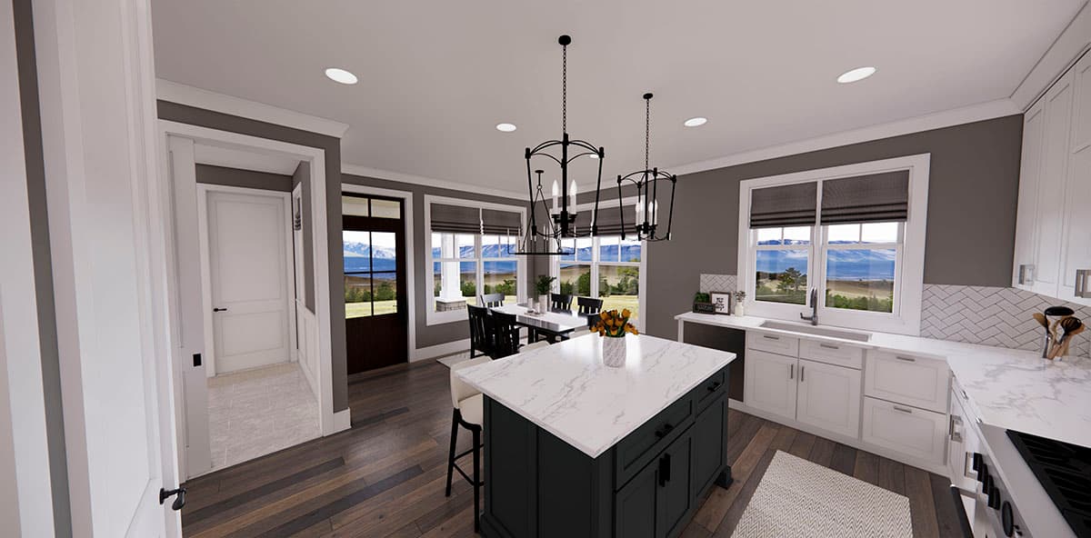 Plan 14717RK: Attractive 2-Story Traditional Home Plan with Upstairs Laundry and a Large Rear Porch - Image #15 - Country, Traditional