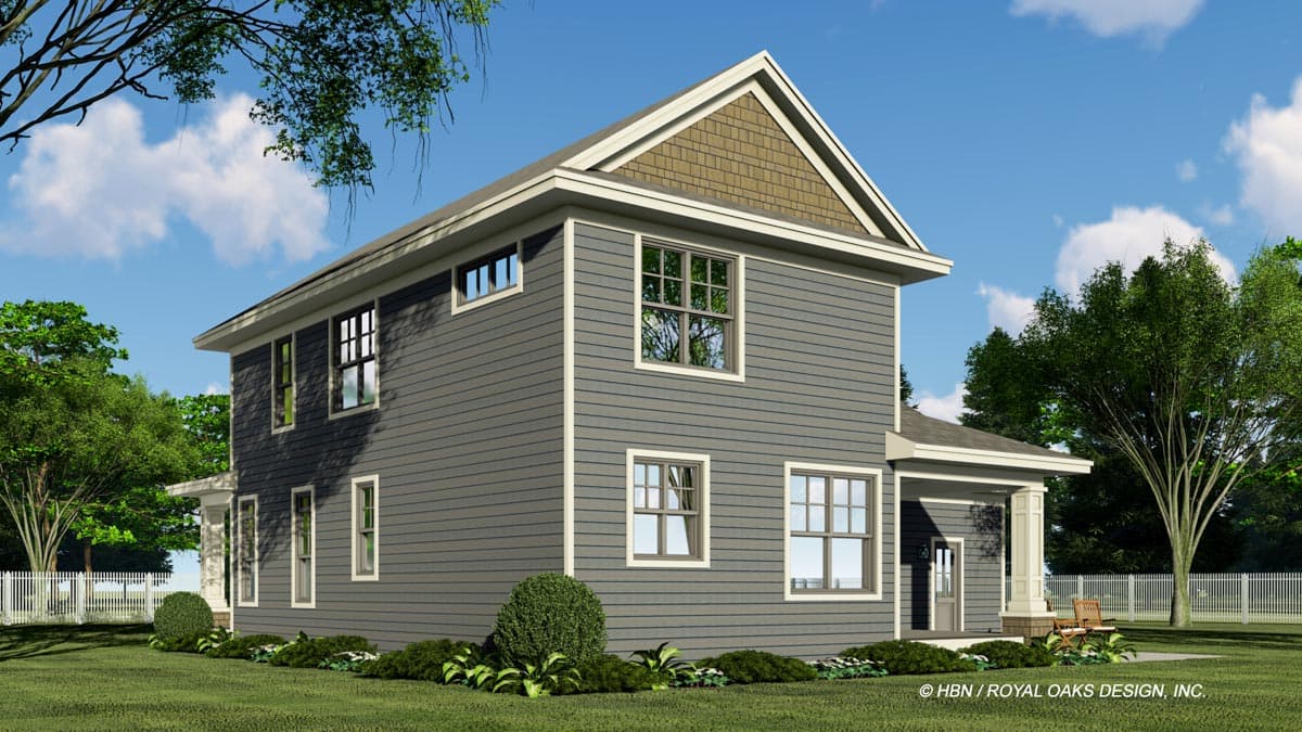 Plan 14717RK: Attractive 2-Story Traditional Home Plan with Upstairs Laundry and a Large Rear Porch - Image #8 - Country, Traditional
