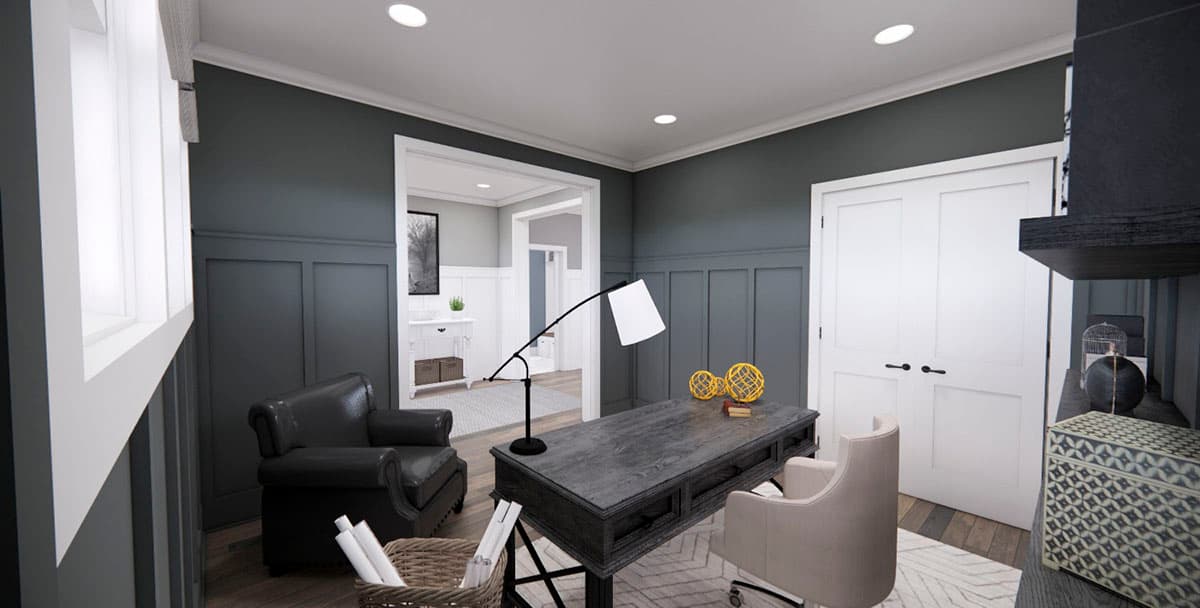 Plan 14719RK: Modern Farmhouse with 4 Upstairs Beds and a Main Floor Den or Home Office - Image #11 - Country, Farmhouse, Modern Farmhouse, New American