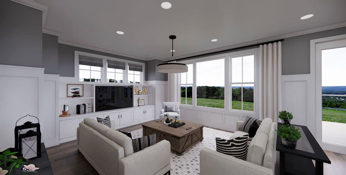Plan 14719RK: Modern Farmhouse with 4 Upstairs Beds and a Main Floor Den or Home Office - Image #15 - Country, Farmhouse, Modern Farmhouse, New American