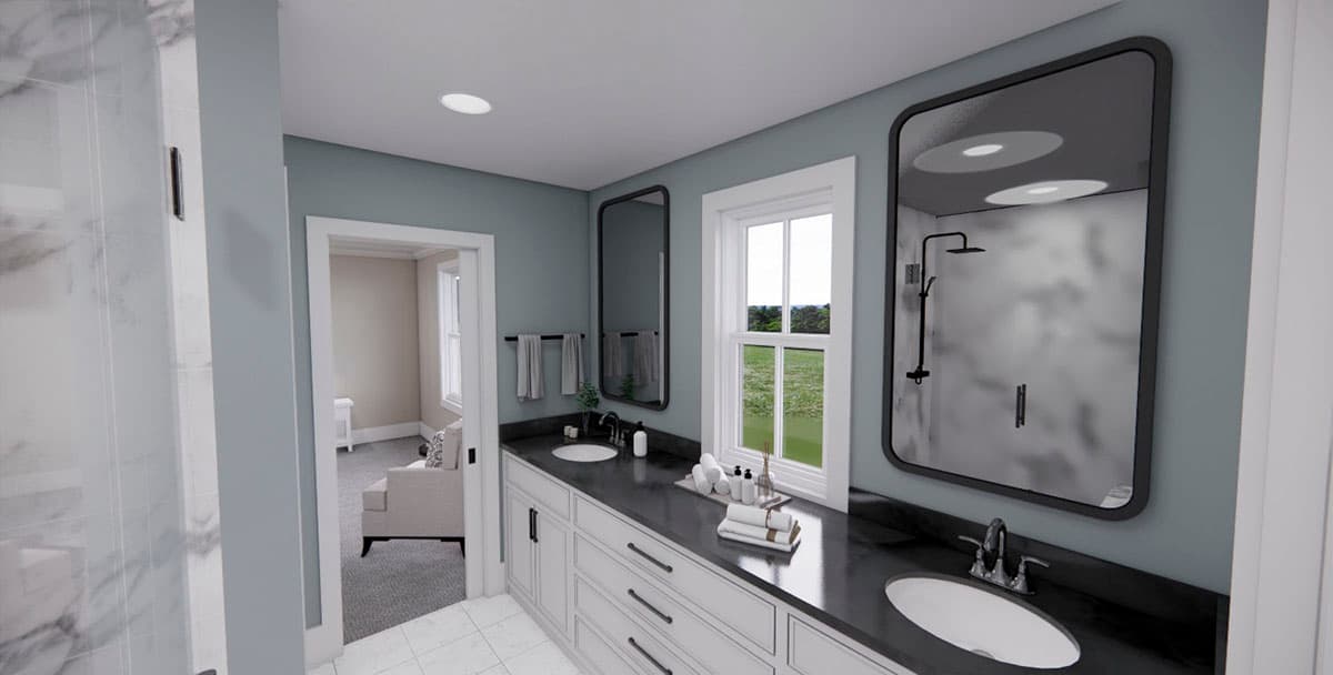 Plan 14719RK: Modern Farmhouse with 4 Upstairs Beds and a Main Floor Den or Home Office - Image #31 - Country, Farmhouse, Modern Farmhouse, New American