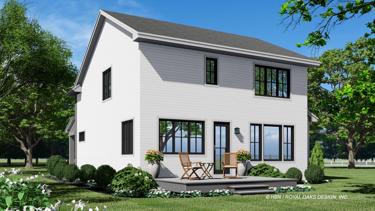 Plan 14719RK: Modern Farmhouse with 4 Upstairs Beds and a Main Floor Den or Home Office - Image #7 - Country, Farmhouse, Modern Farmhouse, New American