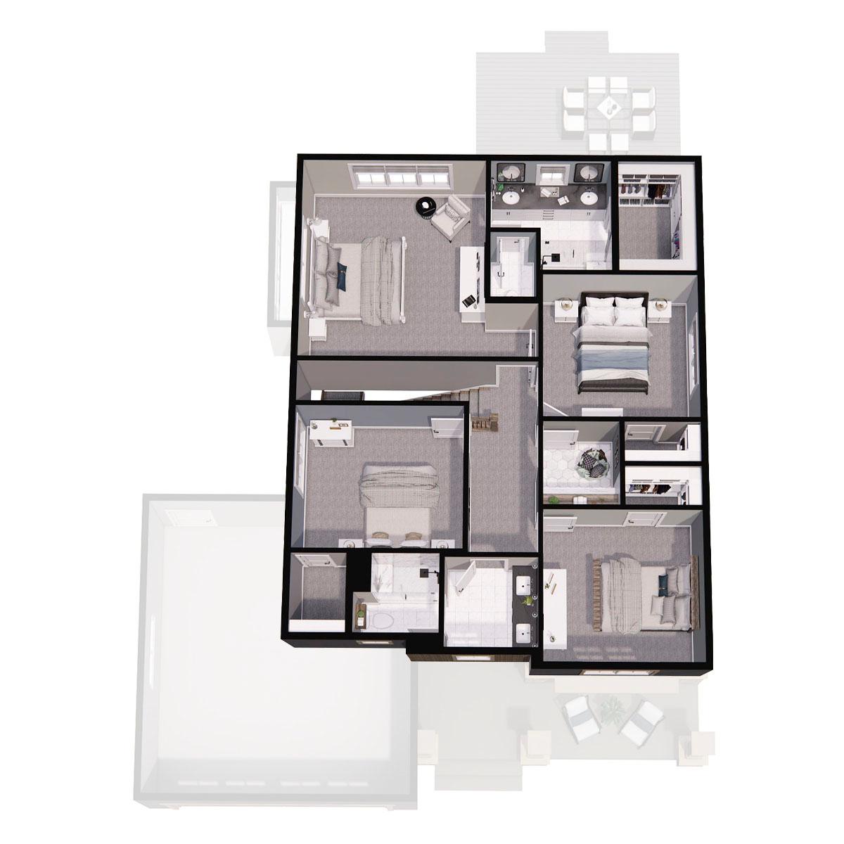 Plan 14720RK: 4 Bed Traditional House Plan with Laundry Upstairs and a Main Floor Den or Home Office - Image #44 - Country, Craftsman, New American, Northwest, Traditional