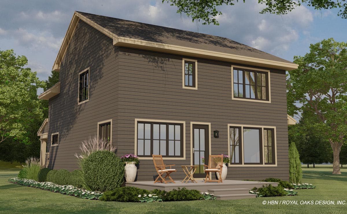 Plan 14720RK: 4 Bed Traditional House Plan with Laundry Upstairs and a Main Floor Den or Home Office - Image #7 - Country, Craftsman, New American, Northwest, Traditional