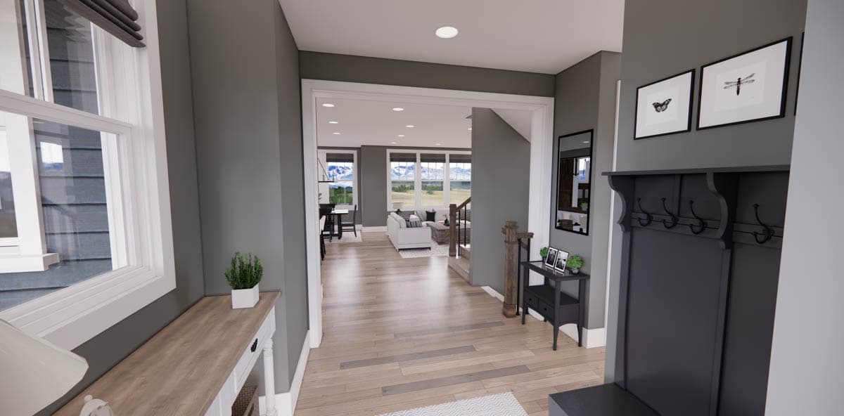 Plan 14724RK: 4 Bed Craftsman House Plan with Corner Home Office - Image #8 - Country, Traditional