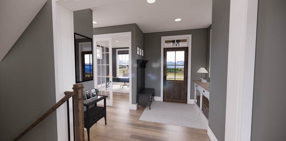 Plan 14724RK: 4 Bed Craftsman House Plan with Corner Home Office - Image #10 - Country, Traditional