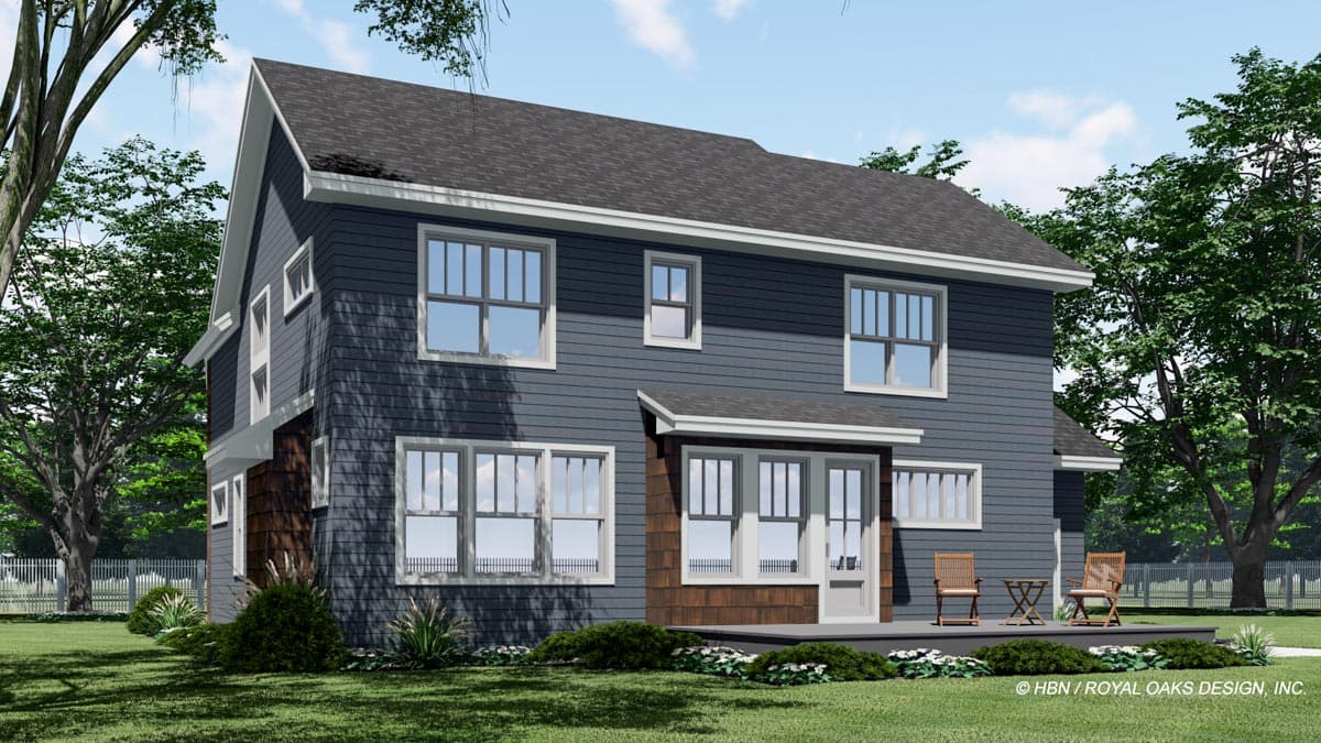 Plan 14724RK: 4 Bed Craftsman House Plan with Corner Home Office - Image #7 - Country, Traditional