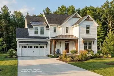 4 Bed Modern Farmhouse with Corner Home Office and Upstairs Laundry - 2317 Sq Ft
