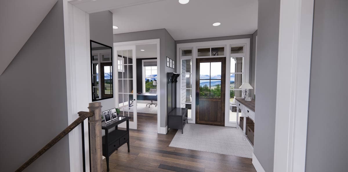 Plan 14726RK: 4 Bed Shingle and Clapboard House Plan with Corner Home Office - Image #11 - New American, Traditional