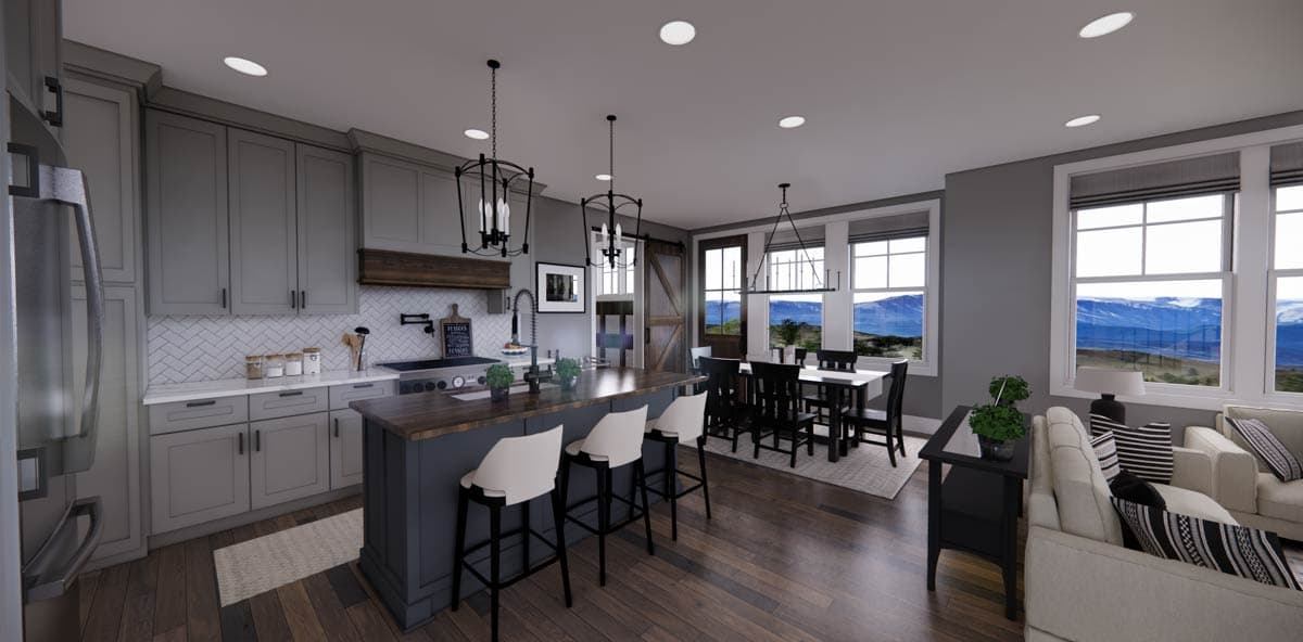 Plan 14726RK: 4 Bed Shingle and Clapboard House Plan with Corner Home Office - Image #15 - New American, Traditional