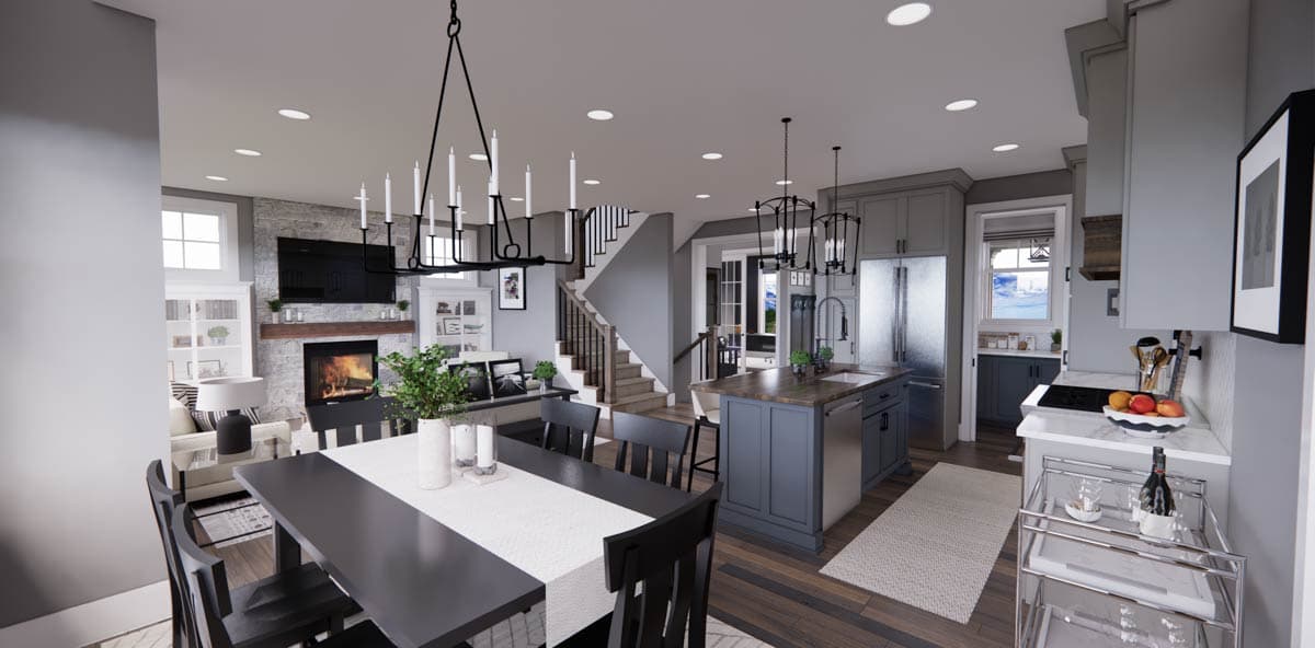 Plan 14726RK: 4 Bed Shingle and Clapboard House Plan with Corner Home Office - Image #21 - New American, Traditional