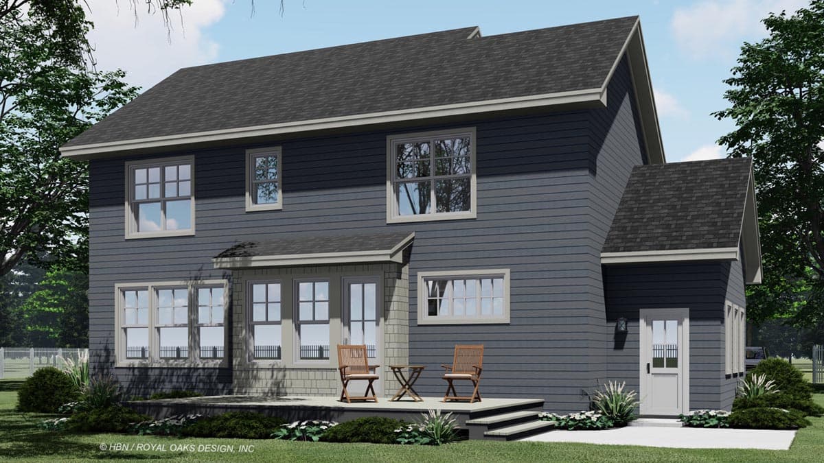 Plan 14726RK: 4 Bed Shingle and Clapboard House Plan with Corner Home Office - Image #6 - New American, Traditional