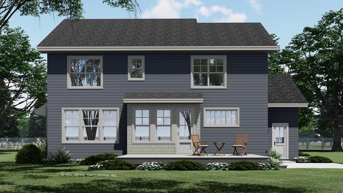 Plan 14726RK: 4 Bed Shingle and Clapboard House Plan with Corner Home Office - Image #7 - New American, Traditional