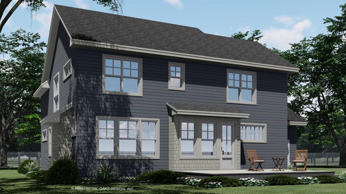 Plan 14726RK: 4 Bed Shingle and Clapboard House Plan with Corner Home Office - Image #8 - New American, Traditional