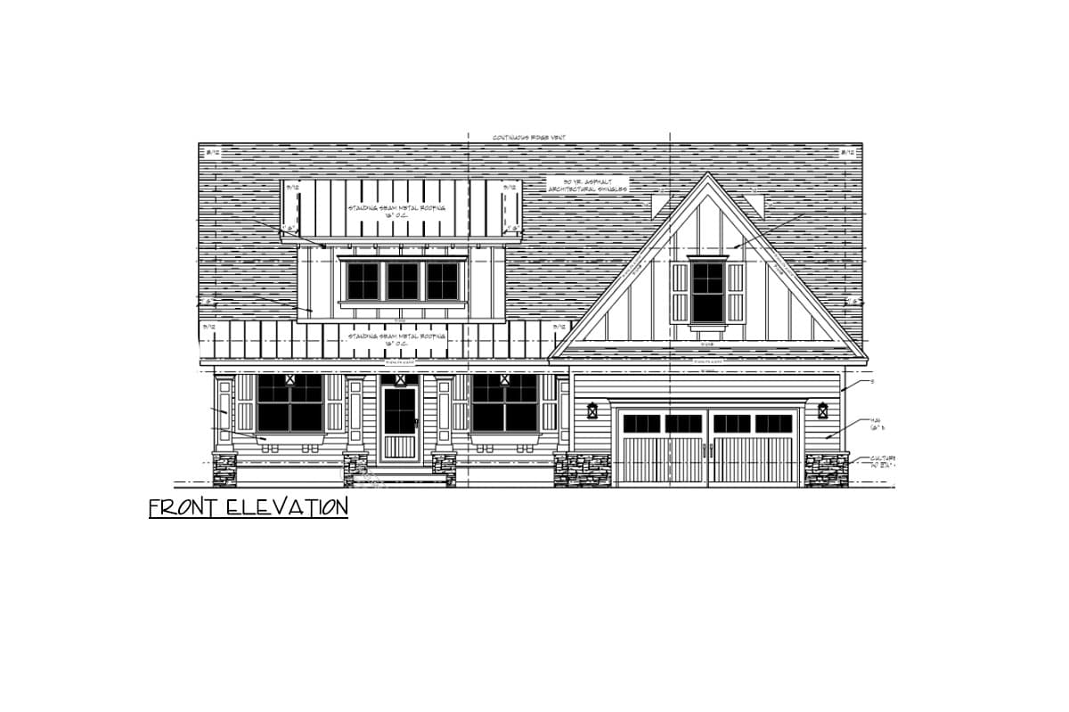 Plan 14735RK: 2-Story Craftsman Home Plan with Shed Dormer - 3010 Sq Ft - Image #55 - Country, Craftsman, New American, Traditional