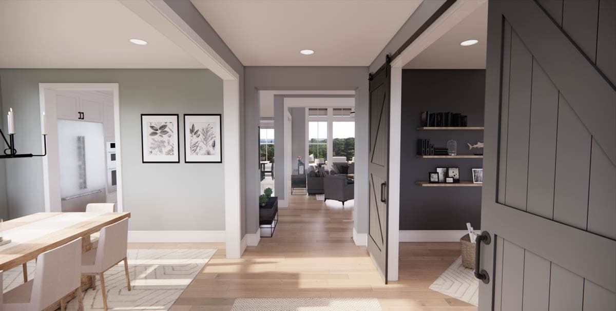 Plan 14736RK: 5 Bed Modern Farmhouse Plan with Home Office and Bonus Expansion - Image #9 - Country, Craftsman, Farmhouse, Modern Farmhouse, New American