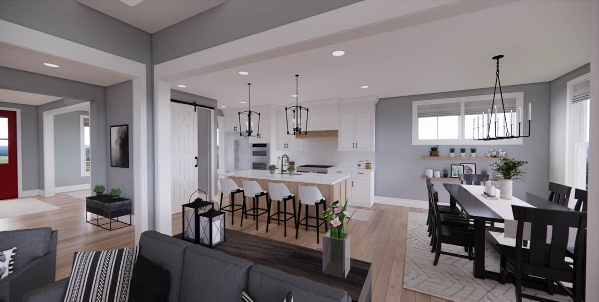 Plan 14736RK: 5 Bed Modern Farmhouse Plan with Home Office and Bonus Expansion - Image #11 - Country, Craftsman, Farmhouse, Modern Farmhouse, New American