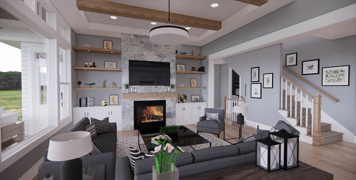 Plan 14736RK: 5 Bed Modern Farmhouse Plan with Home Office and Bonus Expansion - Image #14 - Country, Craftsman, Farmhouse, Modern Farmhouse, New American